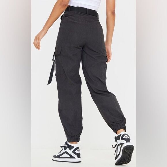 NWT Pretty Little Thing Buckle Cargo Pants Womens 6 Streetwear Skater Urban Y2K - Picture 12 of 13